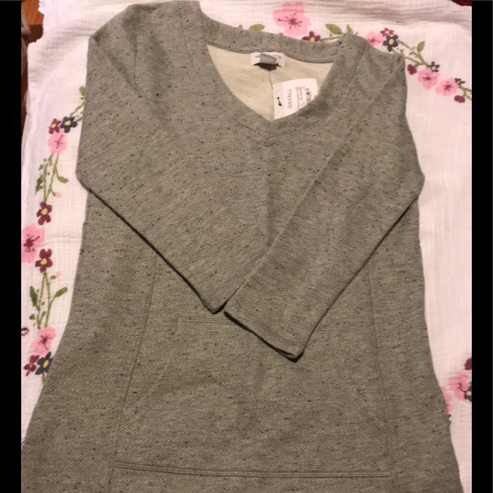 LIZ Claiborne Weekend NWT  KANGAROO POCKET TUNIC - Picture 6 of 8